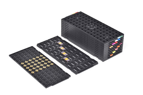 थर्मल स्थिरता और उच्च परिशुद्धता स्वचालन के लिए इंजीनियरिंग जेडीईसी मैट्रिक्स ट्रे