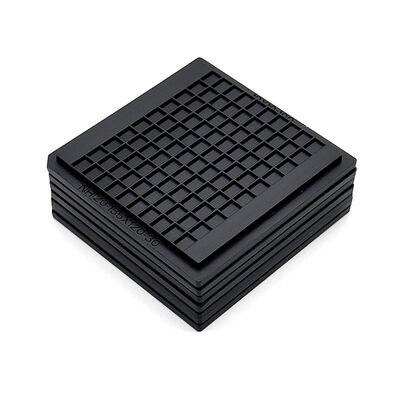 खरीदें माइक्रोचिप भंडारण और परिवहन के लिए स्थायी ईएसडी सुरक्षित प्रवाहकीय एबीएस वेफल पैक चिप ट्रे ऑनलाइन निर्माण